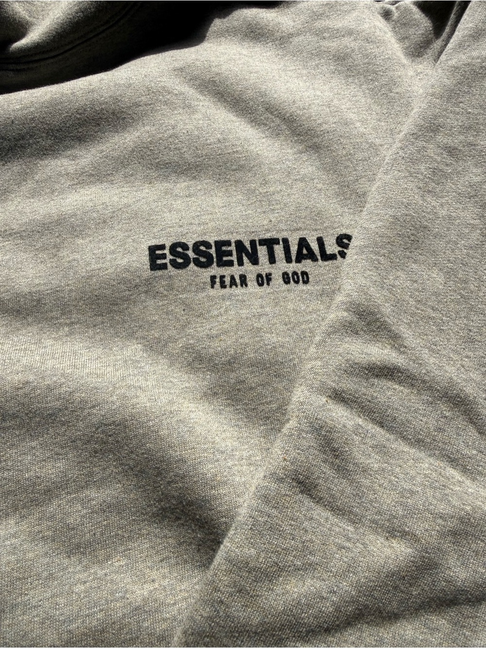 Men’s Hoodie Sweatshirt - Light Gray - Picture 3 of 7